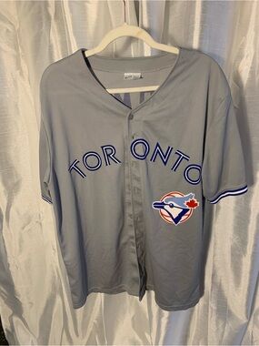 Blue Jay Light Blue and White Team Jersey